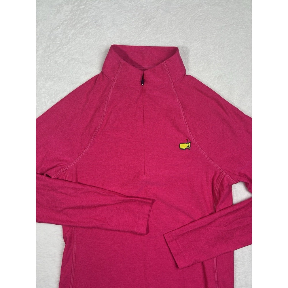 Masters Shirt Womens XS Hot Pink Golf Quarter Zip Pullover Magnolia Lane Tech